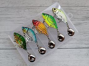 Набір Тейл-Спіннер блешня Tail Spin TL spinner 12гр Proberos 5шт в коробці