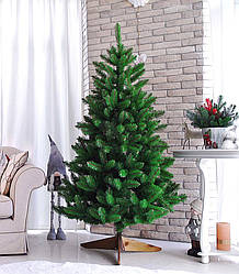 Новорічна ялинка штучна 180 см на дерев’яній підставці HVOYA