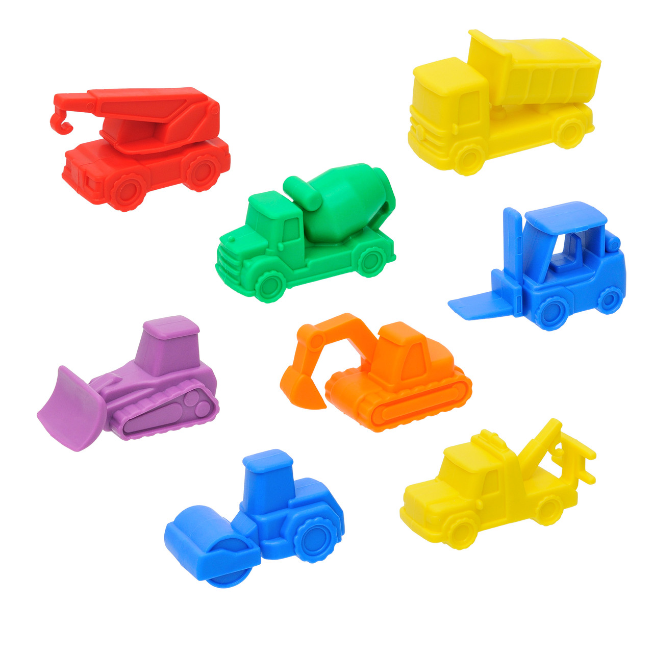 Набір фігурок для сортування "Транспорт. Будівельна техніка" (8 шт.) EDX Education, фото 1