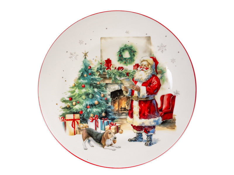 Тарілка Lefard Таємний Санта 24.5 см 1858-0163 кераміка