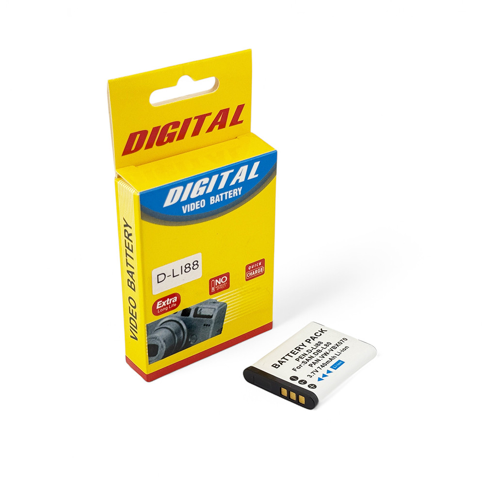 Акумулятор Pentax D-Li88 / Sanyo DB-L80 740mAh Digital Video Battery (3.7v), фото 1