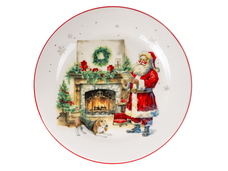 Тарілка Lefard Таємний Санта 21 см 1858-0164 кераміка