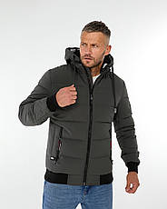 Чоловіча куртка HELLY HANSEN зимова коротка на манжеті, теплий брендовий пуховик із капюшоном, фото 5