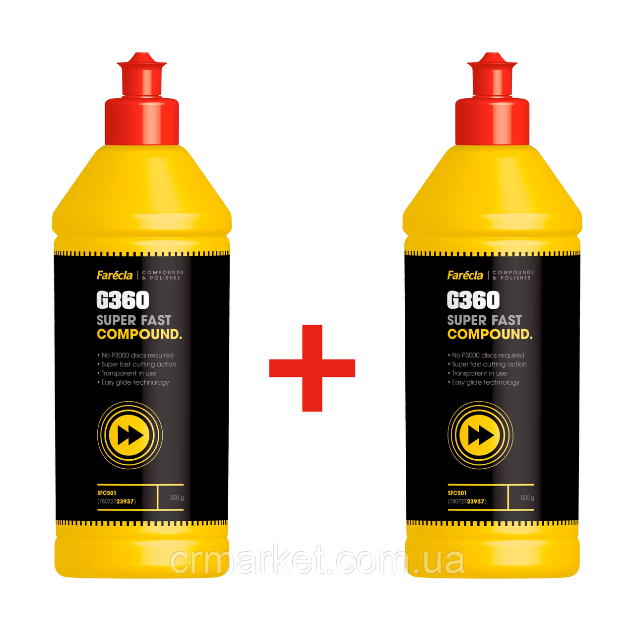 FARECLA G360 Super Fast Compound 1 kg (0,5 + 0,5 kg) поліроль, фото 1