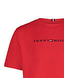 Дитяча футболка Tommy Hilfiger з вишитим логотипом 1159842774 (Червоний 2T), фото 3