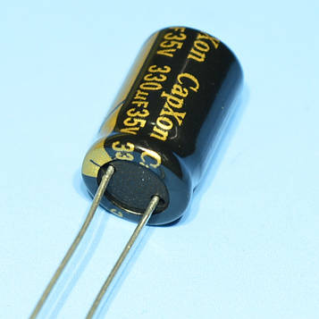 Конденс. електрол. комп'ютерний 330мкФ 35В CapXon 105*С LZ 10*16