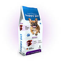 Гіпоалергенний сухий корм для собак середніх та малих порід Happy Pet з телятиною 1 кг