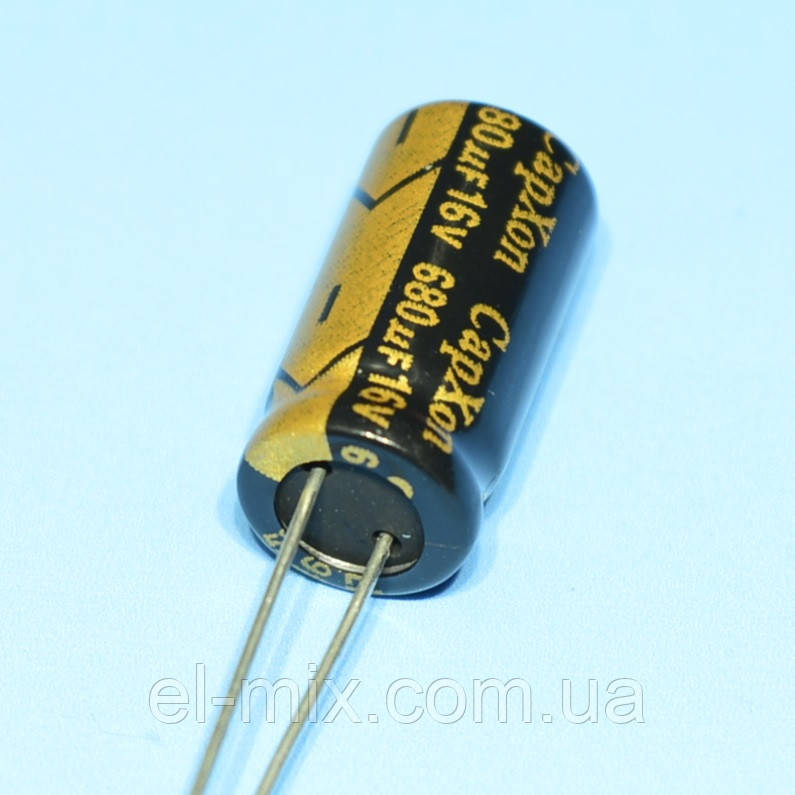 Конденс. електрол. комп'ютерний 680мкФ 16В CapXon 105*С LZ 8*16