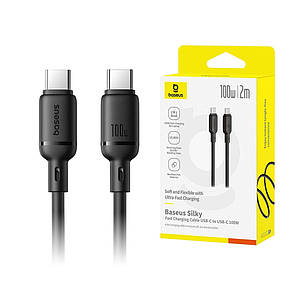 TypeC to TypeC кабель Baseus Silky Series 100W (P10377704113-01) 2m Black