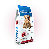 Гіпоалергенний сухий корм для собак всіх порід Happy Pet з яловичиною 8 кг
