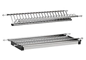 Сушарка для посуду нержавіюча сталь штамп дворівнева