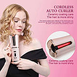 Бездротова автоматична плойка SevenPanda, портативна акумуляторна USB-плойка з керамічним покриттям та 6 температурними режимами, фото 5