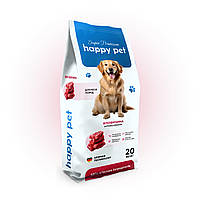 Гіпоалергенний сухий корм для собак всіх порід Happy Pet з яловичиною 20 кг