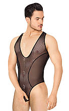 Чоловічий боді Softline 4609, чорний XL