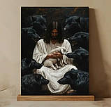 Картина "Ісус серед вовків із ягням", фото 3