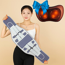 Бандажний пояс GT-244 + Подарунок Масажна подушка Massage Pillow 8028 / Корсет для спини з регулюванням розміру