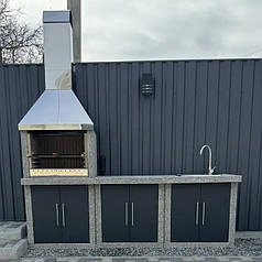 Вуличний камін барбекю "Гарден Шеф" з фасадами комплект XM