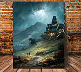 Картина «Таємничий будинок на пагорбі», фото 2