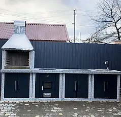 Вуличний камін барбекю "Гарден Шеф" з фасадами комплекс L