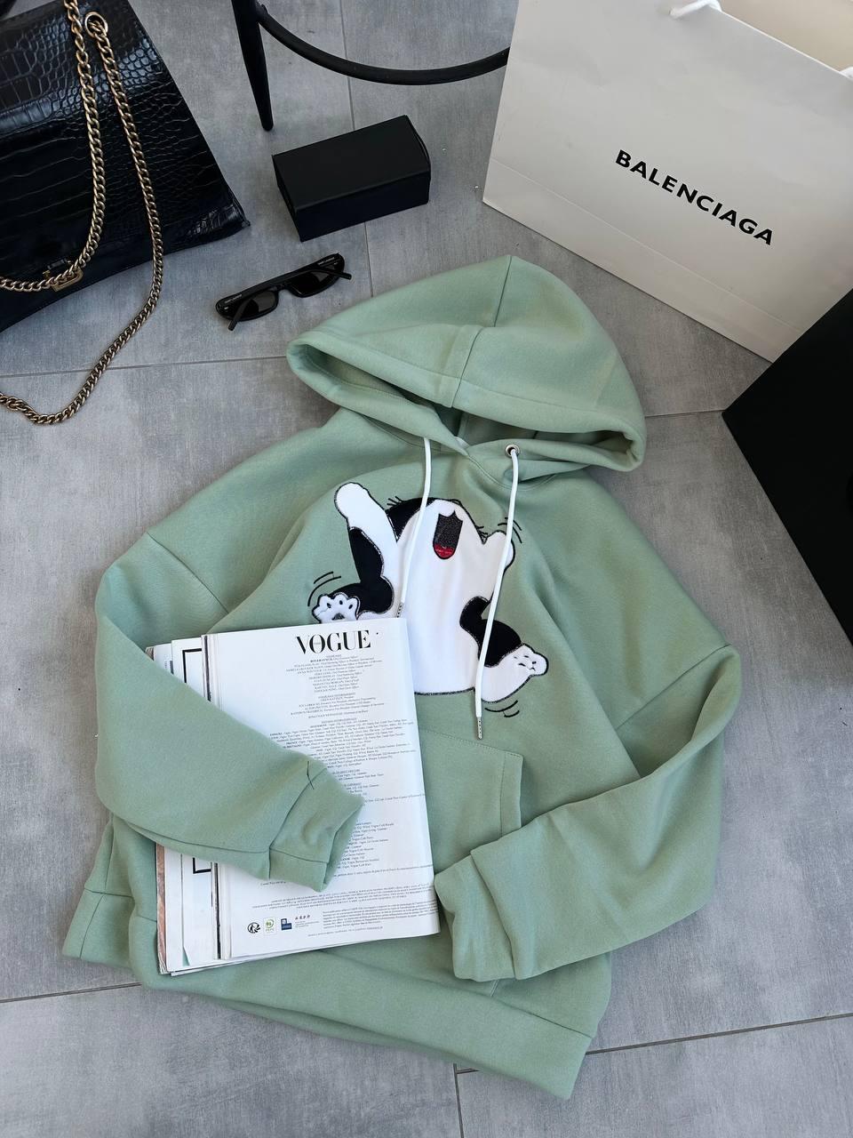 Жіноче худі; Колір: яблуко, лаванда, ваніль, бериловий; Розмір: 40-42, 44-46, 48-50 ;, фото 1