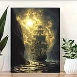 Картина «Корабель у сяйві бурі», фото 3