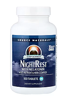 Source Naturals NightRest With Melatonin 100 Tablets