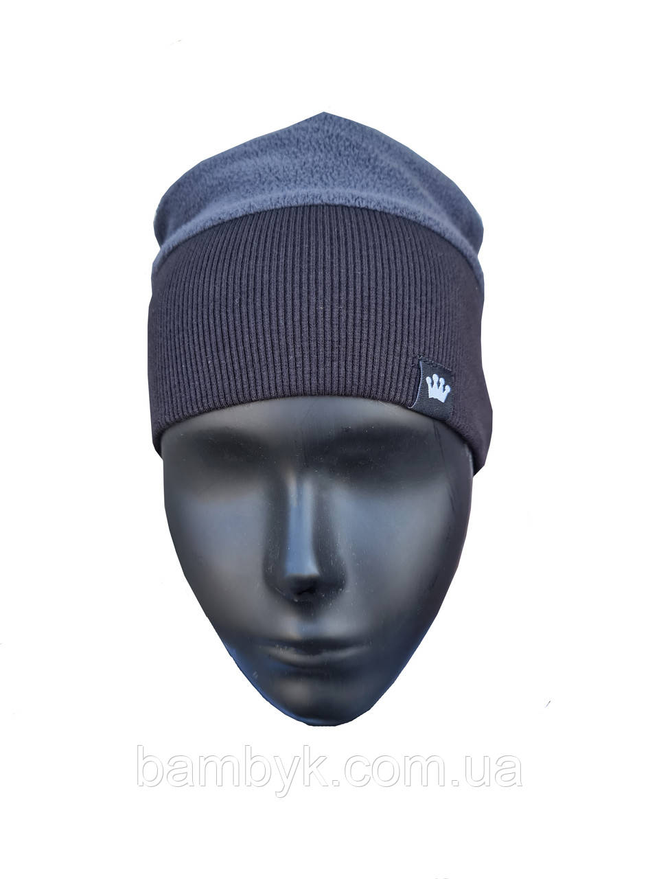 Шапка дитяча флісова на широкій резинці на вік 1-3 роки Індія