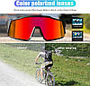 Поляризовані окуляри KAPVOE K9022. Захист від ультрафіолету, спортивні велосипедні сонцезахисні окуляри з оправою TR90, фото 6