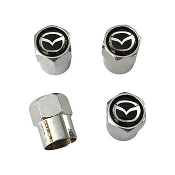 Ковпачки на ніпель хромовані з логотипом Mazda