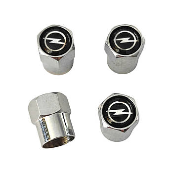 Ковпачки на ніпель хромовані з логотипом Opel