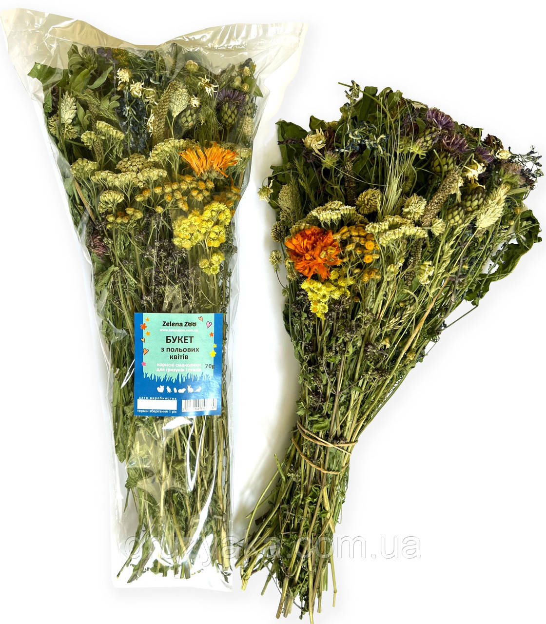 Ласощі для папуг та гризунів Букет польових квітів, 70 г, фото 1