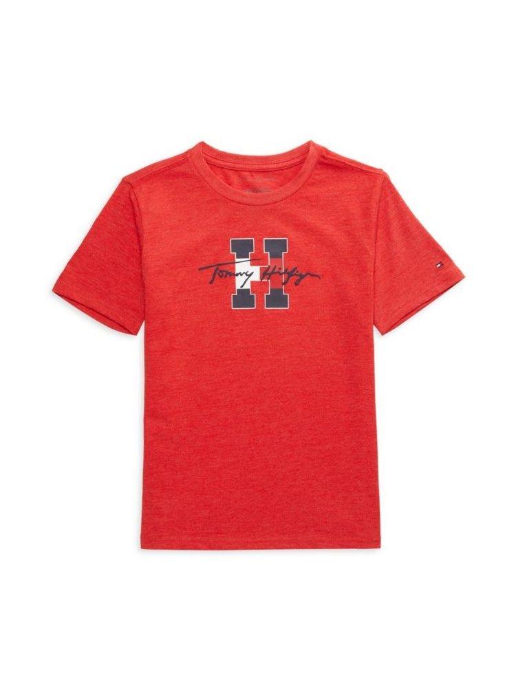 Дитяча футболка Tommy Hilfiger з логотипом 1159842751 (Червоний 5), фото 1