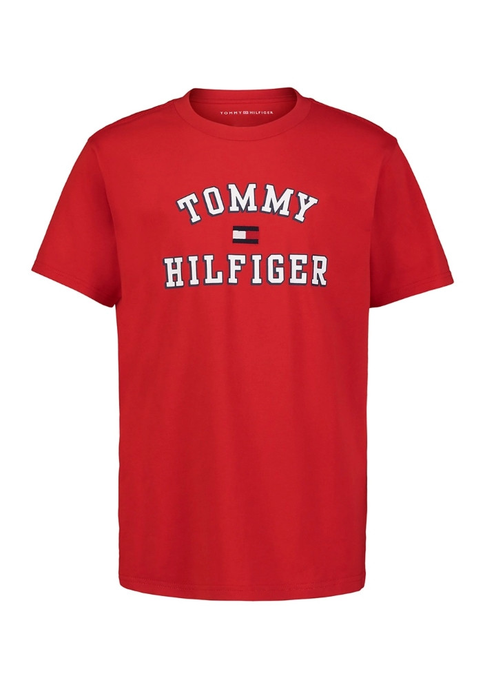 Дитяча футболка Tommy Hilfiger з логотипом 1159842755 (Червоний S), фото 1