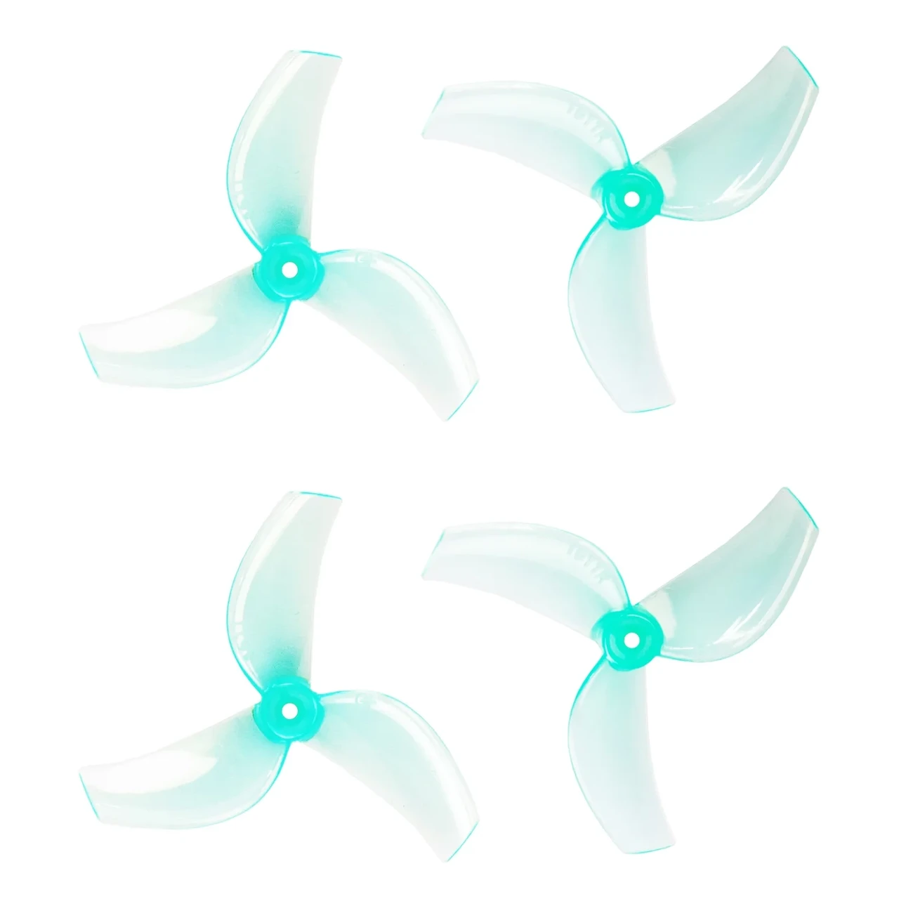 Gemfan 1611 40 мм 4 лопаті (1,5 мм вал) для дрона 1S FPV |мотор 1002-1102| (4 шт, Aquamarine)