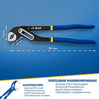 Трубні сантехнічні кліщі S&R 42x300 мм (272330421)