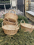 Корзина "Господарська" плетена з лози. Арт: Н030, фото 9