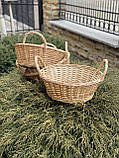 Корзина "Господарська" плетена з лози. Арт: Н030, фото 8