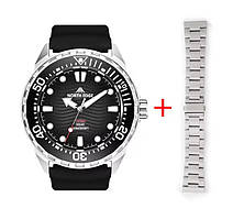 ДАЙВЕРСКИЕ ЧАСЫ NORTH EDGE 45mm TRITON 300M WR НА СОЛНЕЧНОЙ БАТАРЕЕ PHANTOM BLACK