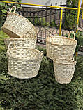 Корзини білі для флористики, фото 3