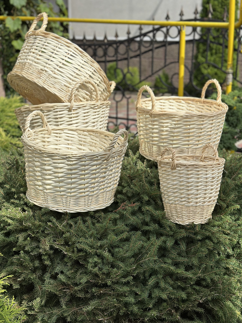 Корзини білі для флористики, фото 1