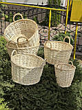 Корзини білі для флористики, фото 2