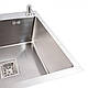 Кухонна мийка нержавійка CM 78*50C R VALESO Handmade з поглибленою полицею (3,0/0,8), фото 3