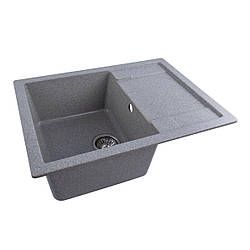 Гранітна мийка для кухні VALESO INTENSO 6550 матова Сіра