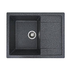 Гранітна мийка для кухні VALESO INTENSO 6550 матова Графіт