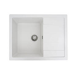 Гранітна мийка для кухні VALESO INTENSO 6550 матова Білосніжна