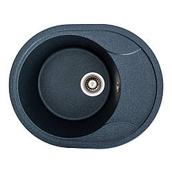 Гранітна мийка для кухні VALESO ONYX 5847 матова Антрацит