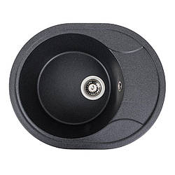 Гранітна мийка для кухні VALESO ONYX 5847 матова Карбон