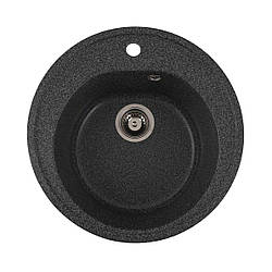 Гранітна мийка для кухні VALESO LUNA 510 матова Графіт