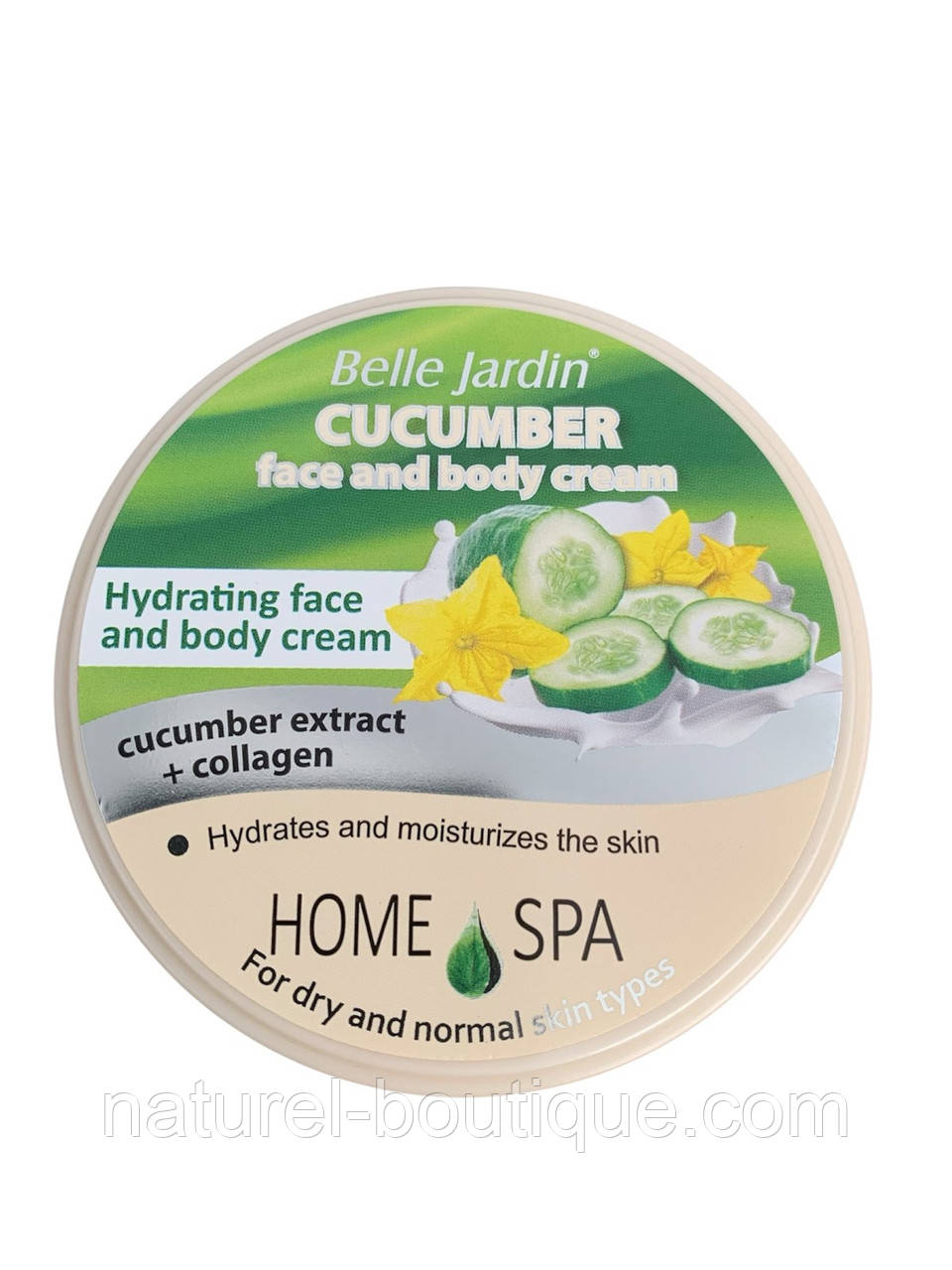 Крем для обличчя Belle Jardin Spa Naturelle зволожувальний з вибілювальним ефектом з екстрактом огірка, фото 1