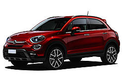 Молдинг скла (4 шт) для Fiat 500X 2014-2024 рр